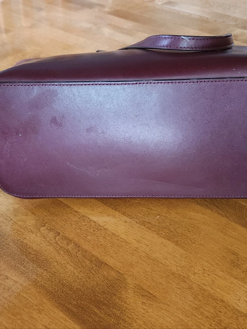 kate spade New York Cherrywood Burgundy Leather Tote
